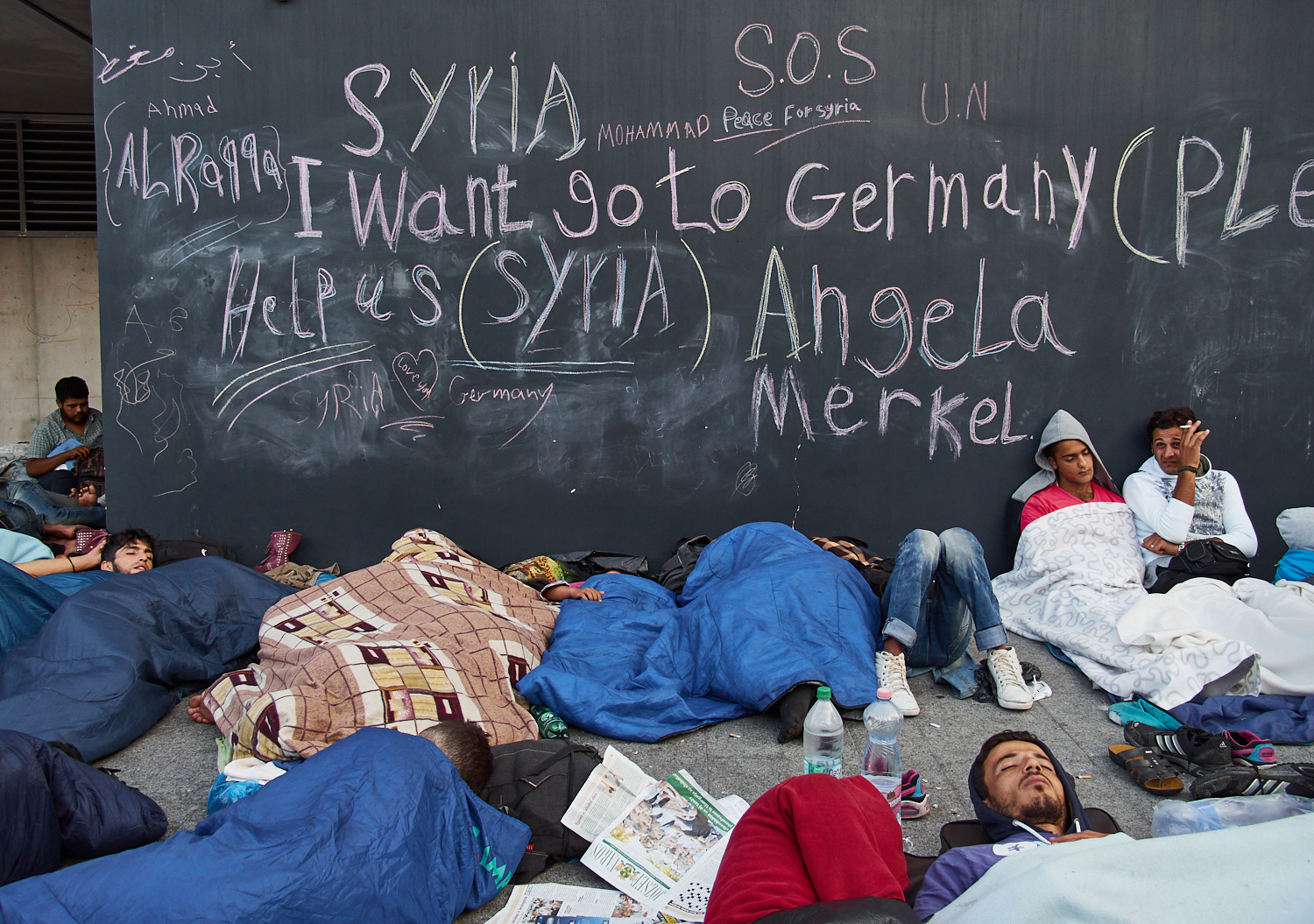 Budapest, Bahnhof Keleti, Anfang September 2015