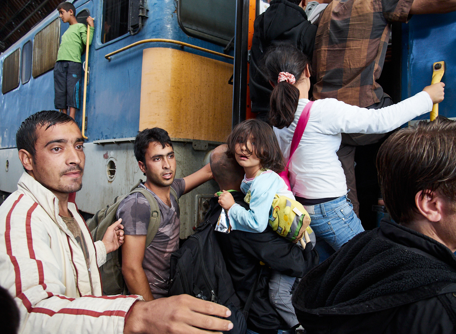 Budapest, Bahnhof Keleti, Anfang September 2015