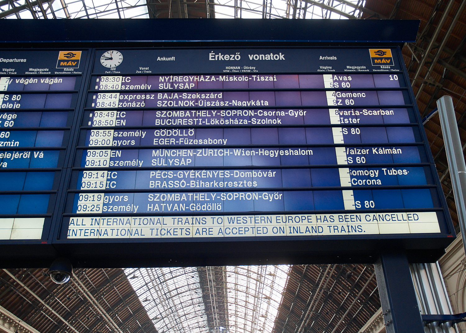 Budapest, Bahnhof Keleti, Anfang September 2015