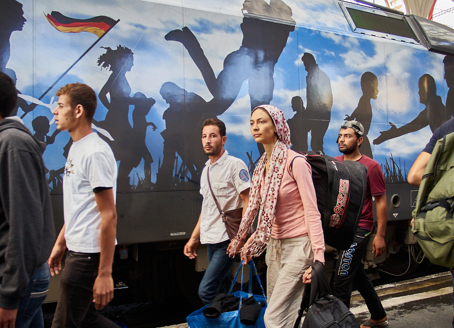 Budapest, Bahnhof Keleti, Anfang September 2015