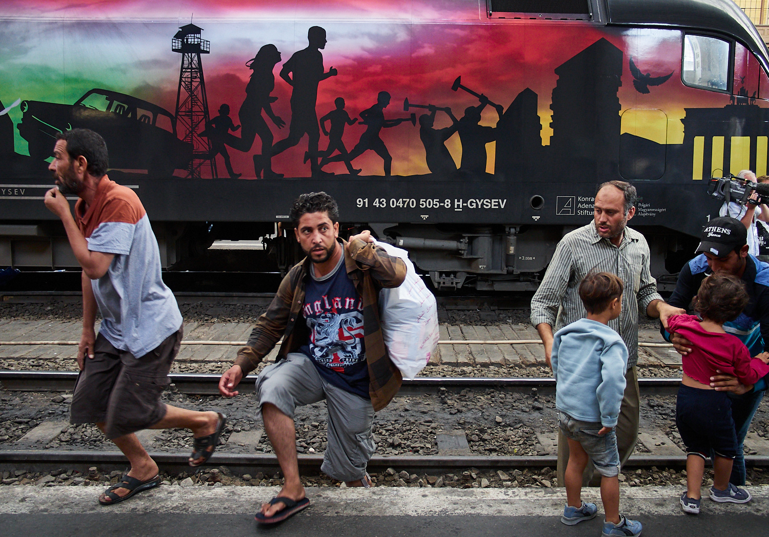 Budapest, Bahnhof Keleti, Anfang September 2015