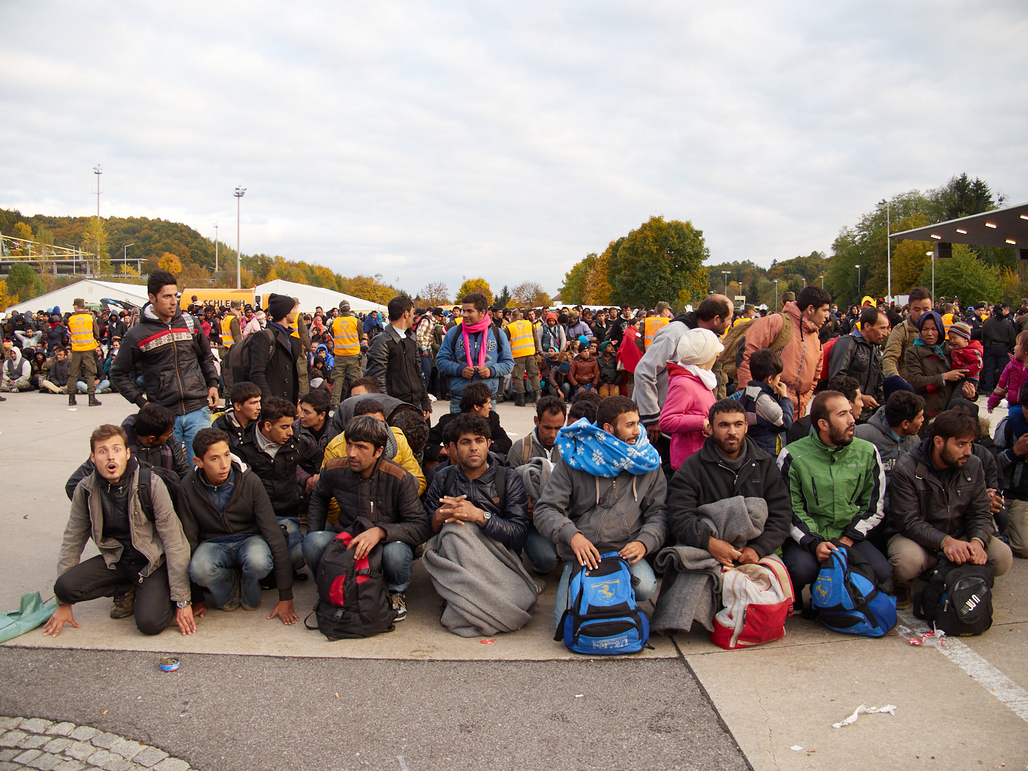 Grenzübergang Spielfeld, Steiermark, Ende Oktober 2015.