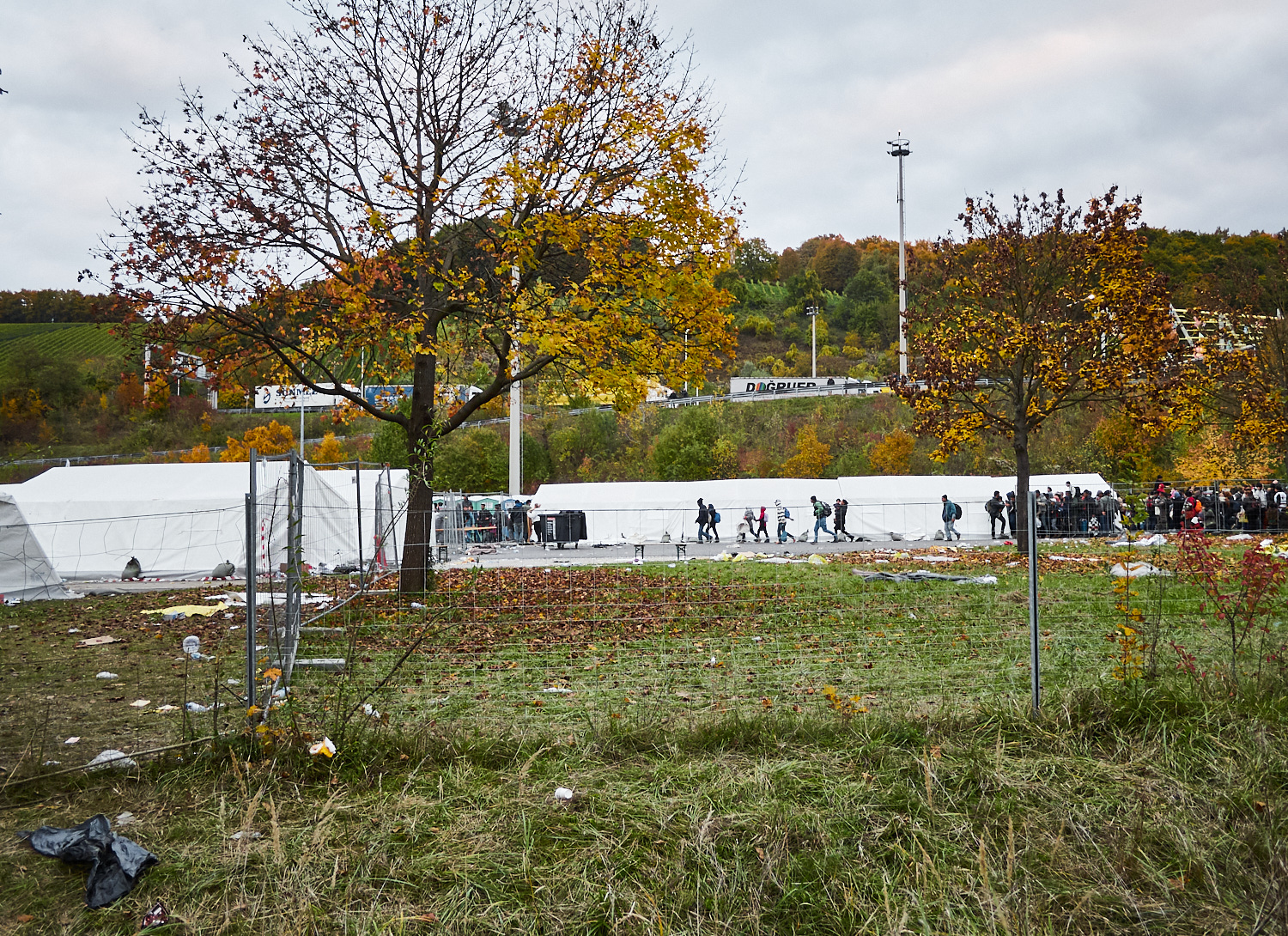 Grenzübergang Spielfeld, Steiermark, Ende Oktober 2015.