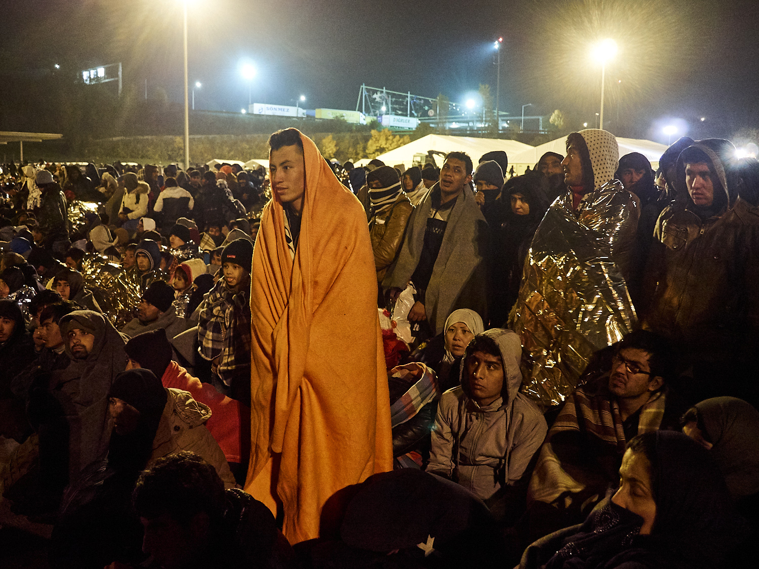 Grenzübergang Spielfeld, Steiermark, Ende Oktober 2015.