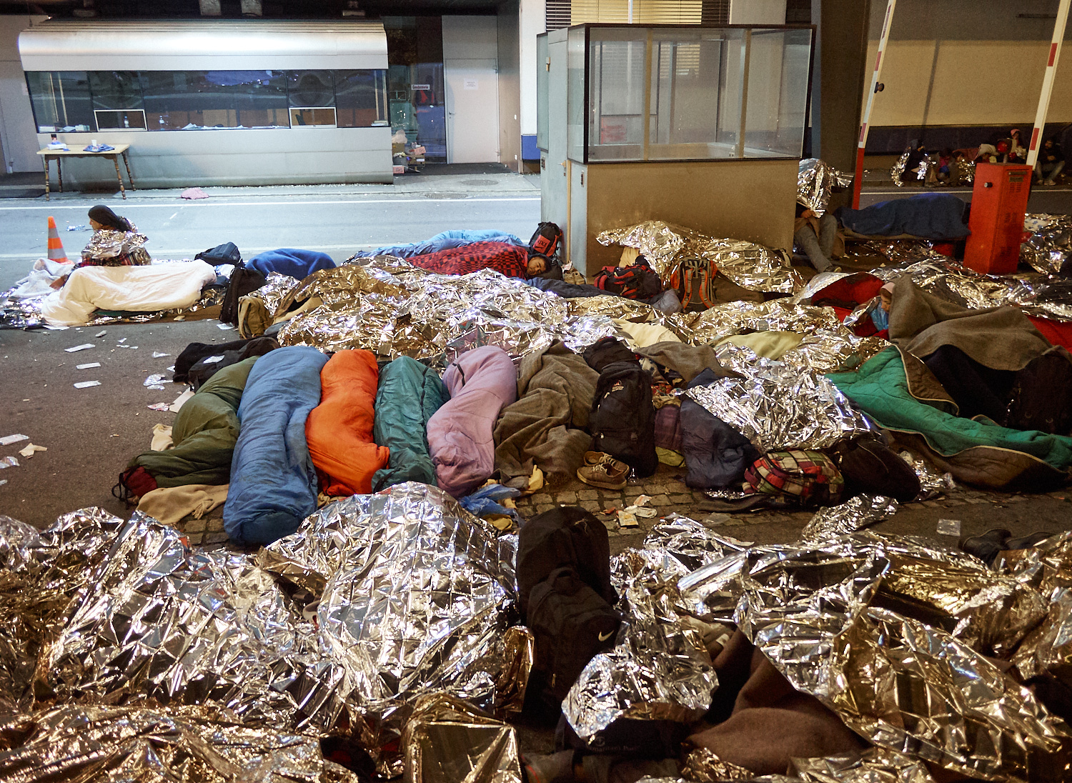 Grenzübergang Spielfeld, Steiermark, Ende Oktober 2015.