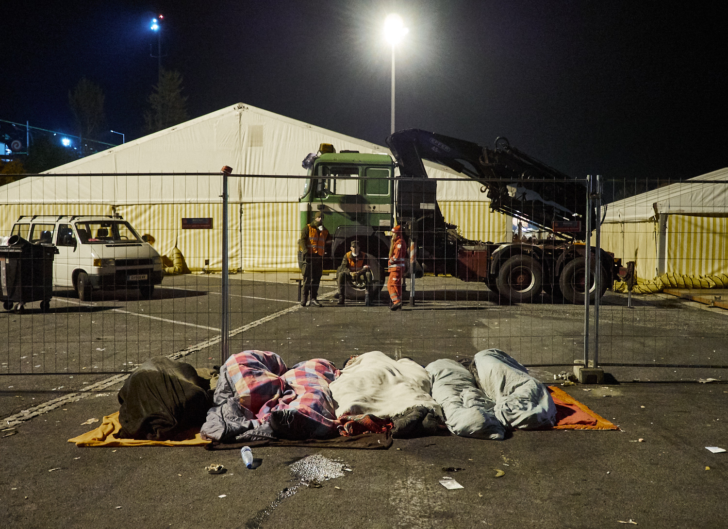 Grenzübergang Spielfeld, Steiermark, Ende Oktober 2015.