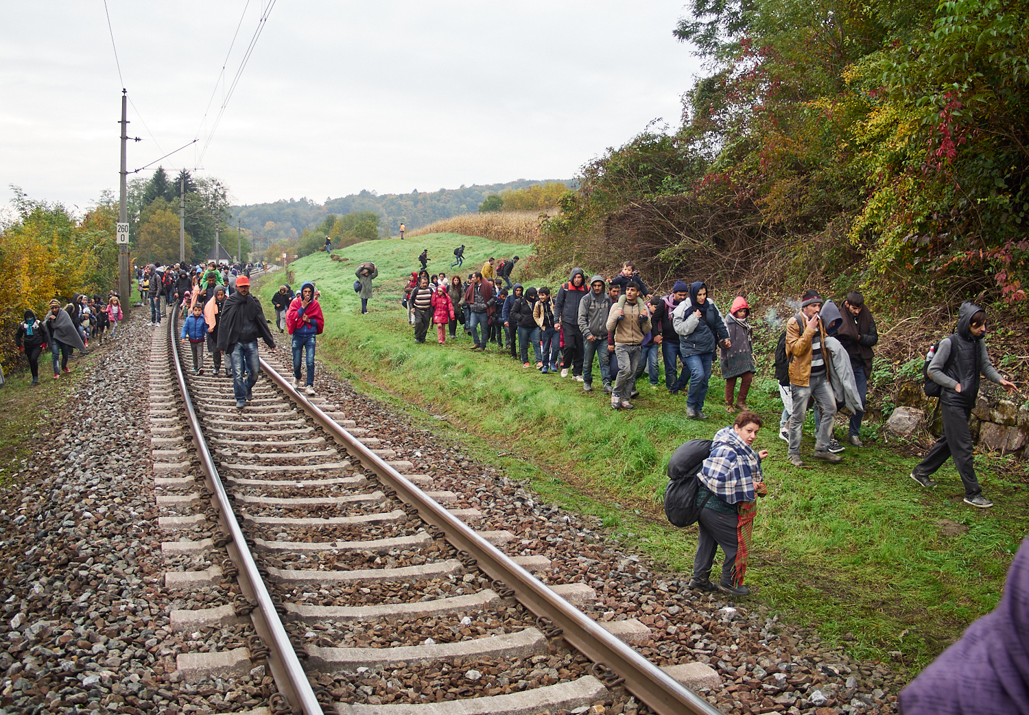 Grenzübergang Spielfeld, Steiermark, Ende Oktober 2015.