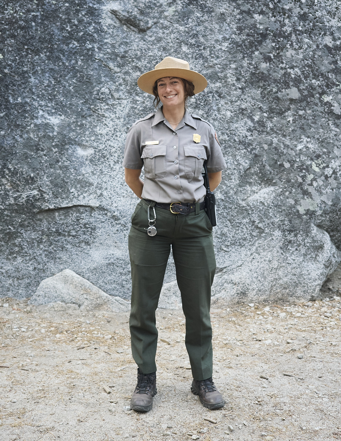 A ranger in Yosemite valley.